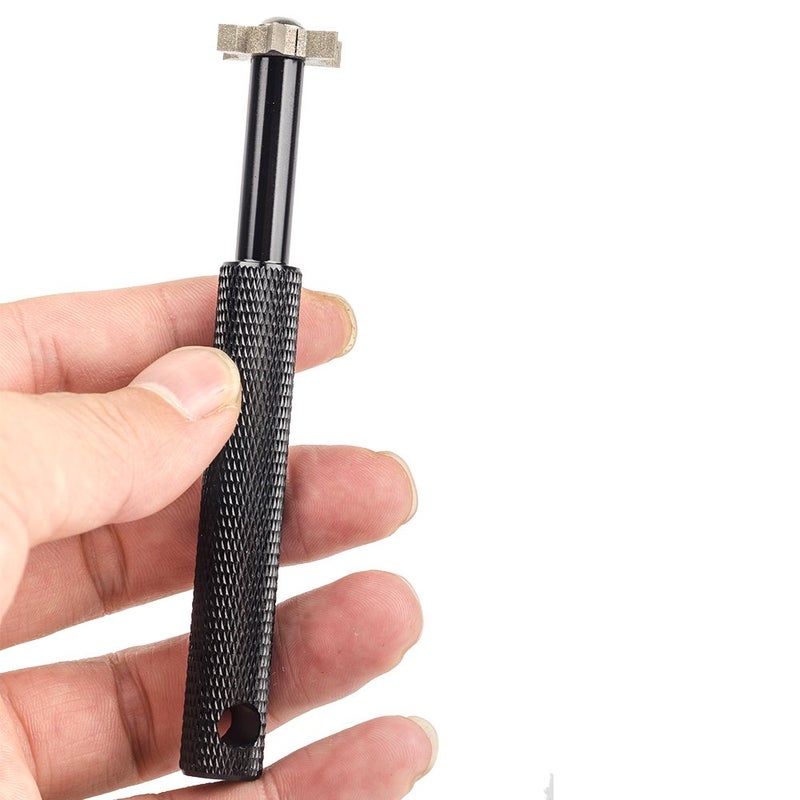 HIFROM Groove Sharpener with 6 Heads - Golf Club Groove Sharpener Re-Grooving Tool and Cleaner Replacement for All Irons Pitching Sand Lob Gap and Approach Wedges and Utility Clubs (Black) - Image 4